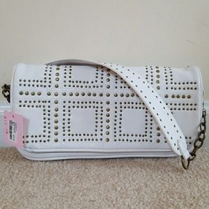 Forever 21 Studded White Handbag